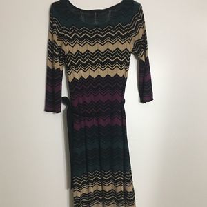 Dress Barn Multi Colored Sweater Dress. Small